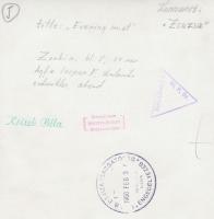 cca 1960 Krisch Béla: Evening mist, pecséttel jelzett vintage fotóművészeti alkotás, 24x18 cm