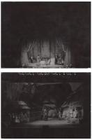 cca 1960 Gink Károly (1922-2002) színházi képriportja, 4 db pecséttel jelzett vintage fotó, 13x18 cm