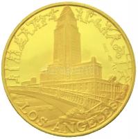 Amerikai Egyesült Államok 1984. "XXIII. Olimpiai Játékok / Los Angeles" jelzett Au emlékér...