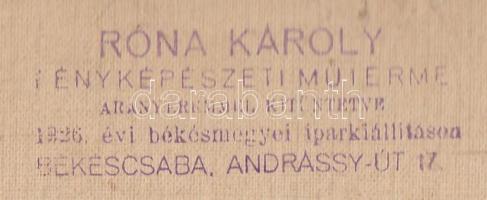 cca 1933 Színháztörténeti lelet, Róna Károly (Békéscsaba): Miklósi Imre színidirektor békéscsabai tá...