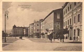 Besztercebánya, Fő tér, hotel, Lőwy Jakab és Dragonszky József üzlete / main square, hotel, shops (EK)