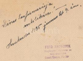 1935 Szentendrei református gyülekezet istentisztelete, kartonra ragasztott fénykép, feliratozva, fo...