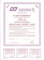 DN "Ingatlanbank Rt." alternatív kamatozású ingatlan letéti jegye 5000Ft-ról szelvényekkel T:I-