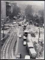 cca 1974-1976 Budapest, a Kálvin téri aluljáró rendszer építése, 8 db várostörténeti szempontból jel...