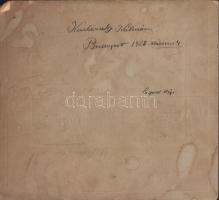 1928 Budapest, Friedlieb Miklós gépműhelye és alkalmazottai, csoportkép kartonra ragasztva, képméret...