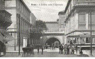 Rome, Roma; Il Traforo sotto il Quirinale / tunnel under the palace, tram
