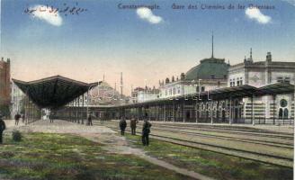 Constantinople, Gare des Chemins de fer Orientaux / railway station (EK)