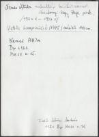 1976 Nemes Attila szobrász szabadtéri kiállítása Budapesten, a Széchenyi hegyi Rege parkban, 3 db fe...