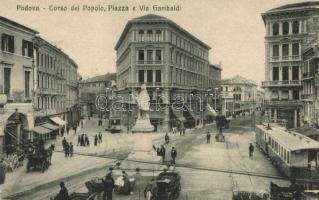 Padova, Corso del Popolo, Piazza e Via Garibaldi / street, square, tram