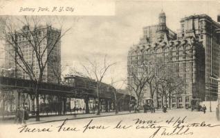 New York City, Battery park, train (b)