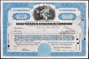 Amerikai Egyesült Államok 1949-1959. "Gulf States Utilitie Company" részvényelismervénye 1...