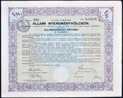 Budapest 1886. "Egyházi Műemléki Alap" Sorsjegykölcsöne 5Ft-ról a budapest-lipótvárosi baz...