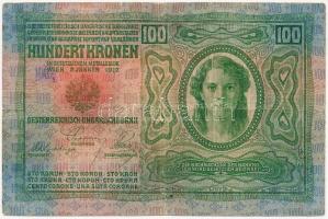 1912. 100K "Hadsegélyező Hivatal" bélyeggel T:III