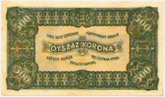 1923. 500K "Magyar Pénzjegynyomda Rt. Budapest" T:II-
Adamo K34