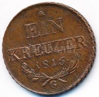 1816G 1Kr Cu T:3 Unger III.: 1406.c, Huszár: 2060.