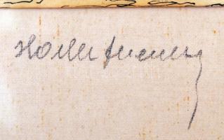 Horler Ferencz (?-?): Parlament. Tus, papír, üvegezett keretben, 14×21 cm