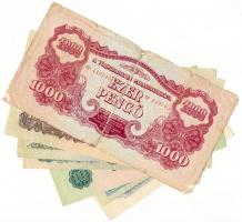 1944. 1P + 2P + 5P + 10P + 20P + 50P + 100P + 1000P mindegyik "A Vöröshadsereg Parancsnoksága&q...