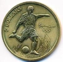 Ausztrália 2000. 5$ "Sydney Olimpia - Futball" T:1 Australia 2000. 5 Dollars "Sydney Olimpics - Football" C:UNC