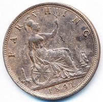 Nagy-Britannia 1891. 1f Br T:2-
Great Britain 1891. Farthing Br C:VF