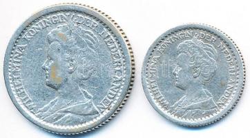Hollandia 1916-1917. 10c Ag + 25c Ag "I. Vilma" T:2-
Netherlands 1916-1917. 10 Cents Ag + ...