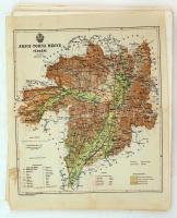 70 db Pallas Nagy lexikona Vármegye térkép (Zala Vármegye hiányzik), 24,5x21,5cm