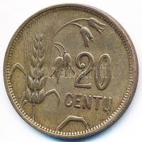 Litvánia 1925. 20c T:2- Lithuania 1925. 20 Centu C:VF