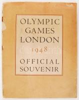 1948 Olympic Games London 1948, Official Souvenir, Sun Printers Ltd., szakadozott papírkötésben