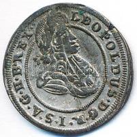 Német Államok/Szilézia/Brieg 1700CB 1Kr Ag "I. Lipót" T:2- enyhén hajlott
German States/Si...