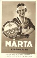 Márta cipőpaszta reklám / Hungarian shoeblack advertisement, Athenaeum (EK)