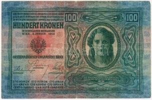1912. 100K felülbélyegzés nélkül T:III