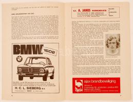1972 Inter cím kupa Ajax- Independiente műsorfüzet