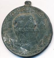 1918. "Laeso Militi" - Sebesültek Érme cink kitüntetés mellszalag nélkül. Szign.: R. Plach...