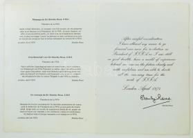 1974. Stanley Rous FIFA elnök üzenet / A message from Sir Stanley Rous President of FIFA