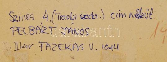 cca 1980 Pelbárt János: Badacsonyi Állami Gazdaság traubisoda reklámja, feliratozva, kartonra ragasz...