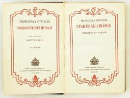 Prohászka Ottokár Összegyűjtött munkái: Utak és állomások. XVI. kötet. Budapest, 1928, Szent István-...