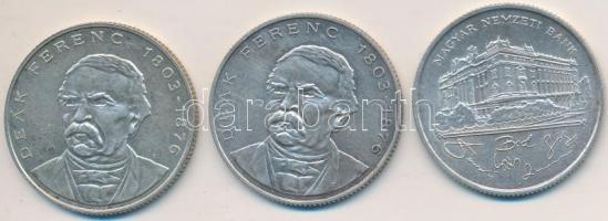 1993-1994. 200Ft Ag "MNB" (1x) + "Deák" (2x) T:vegyes