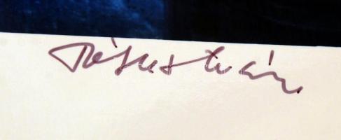 1988 Tóth István: Végleg kikötve, aláírt, feliratozott vintage  fotóművészeti alkotás, képméret 25x2...