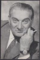 1970 Greguss Zoltán (1904-1986) színész saját kezű aláírása az őt ábrázoló fotólapon