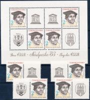 NORDPOSTA International Stamp Exhibition coupon stamps from block + block, NORDPOSTA nemzetközi bélyegkiállítás blokkból kitépett szelvényes bélyegek + blokk