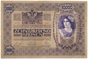 1918. 10.000K piros "MAGYARORSZÁG" körbélyegzővel T:restaurált
Adamo K40B