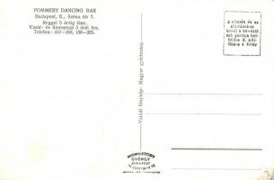 Budapest II. Pommery Dancing Bar, Széna tér 7