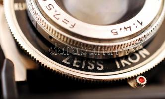 Zeiss Ikon Nettar 515/16 régi fényképezőgép bőr tokban /
Photo camera in leather case