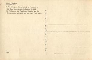 1930 Budapest I. Vérmező, a Pápai Legátus tábori miséje a Szent Imre ünnepségek alkalmából