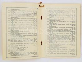 1934 Budapesti  vitéz iparos és kereskedők NÉVJEGYZÉKE 2db 4 fillér okmánybélyeggel
