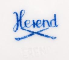 Herendi kis tálka, kézzel festett, jelzett (tanuló), hibátlan, 10,5×10,5 cm