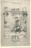 1915 WWI military new year s: Bortnyik S.