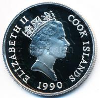 Cook-szigetek 1990. 10$ Ag "Téli Olimpia 1992" T:PP Cook Islands 1990. 10 Dollars Ag "1992 Winter Olympics" C:PP Krause KM#91