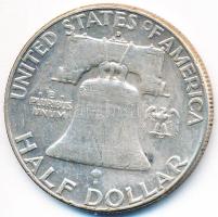 Amerikai Egyesült Államok 1962D 1/2$ Ag "Franklin" T:2-  USA 1962D Half Dollar Ag "Franklin" C:VF  Krause KM# 199