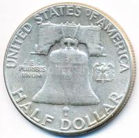 Amerikai Egyesült Államok 1963. 1/2$ Ag "Franklin" T:2-  USA 1963. Half Dollar Ag "Franklin" C:VF  Krause KM# 199