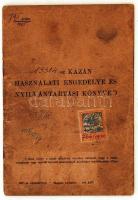 1915 Kazán (Fowler John és tsa, Leeds) használati engedélye és nyilvántartási könyve
